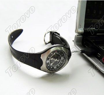 采用USB接口,無需物理存儲器,可熱拔插,體積小,重量輕, 新潮手表U盤