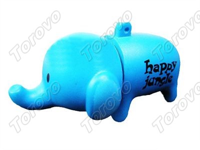 U盤工廠直銷批發(fā)創(chuàng)意卡通藍(lán)藍(lán)象U盤