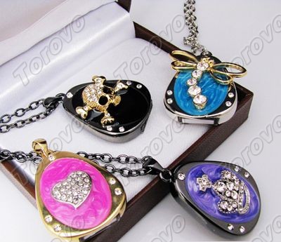 極盡奢華 桃心珠寶項鏈U盤