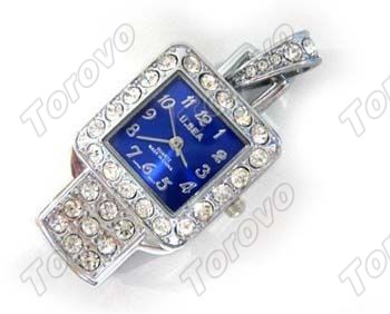 施華洛世奇方型水鉆石英表U盤