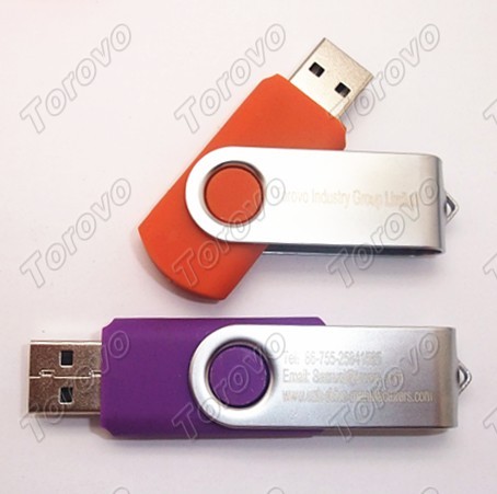 旋轉蓋帽不怕丟繽紛色彩旋轉式U盤