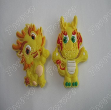 pvc硅膠材質(zhì)雙喜龍王U盤禮品定制