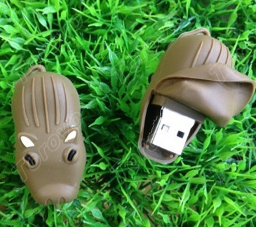 硅膠河馬U盤/動物U盤正益通銷售