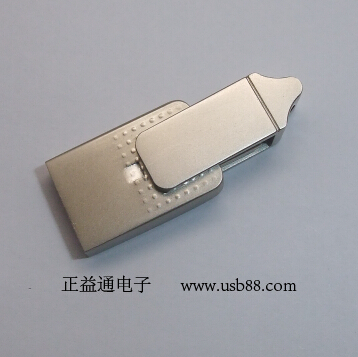 屋塔型旋轉(zhuǎn)手機(jī)U盤(pán)——白皙鋁材U盤(pán)外殼